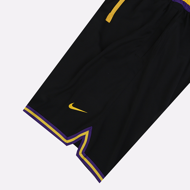 мужские черные шорты Nike NBA Los Angeles Lakers Short AV0148-010 - цена, описание, фото 2